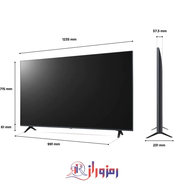 طراحی تلویزیون ال جی 60uq8050